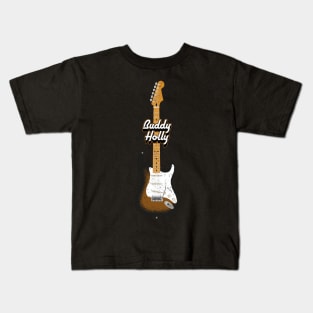 Buddy Holly Electric Guitar Kids T-Shirt